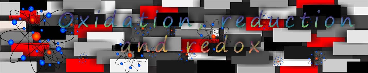 Oxidation, reduction and redox equations header image.